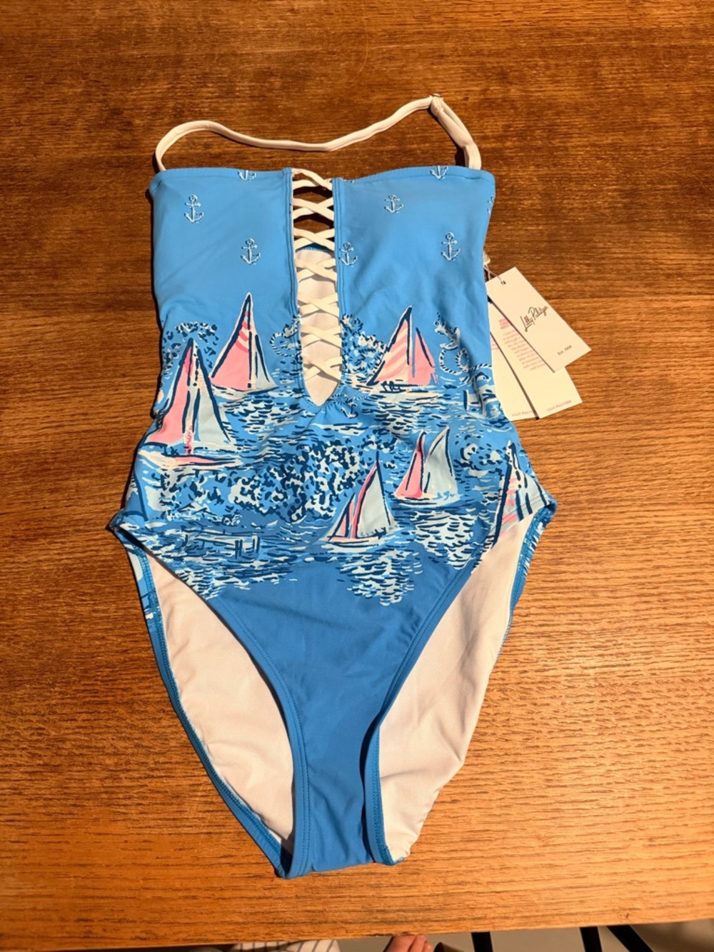 Lilly Pulitzer A Lil Nauti Engineered one piece